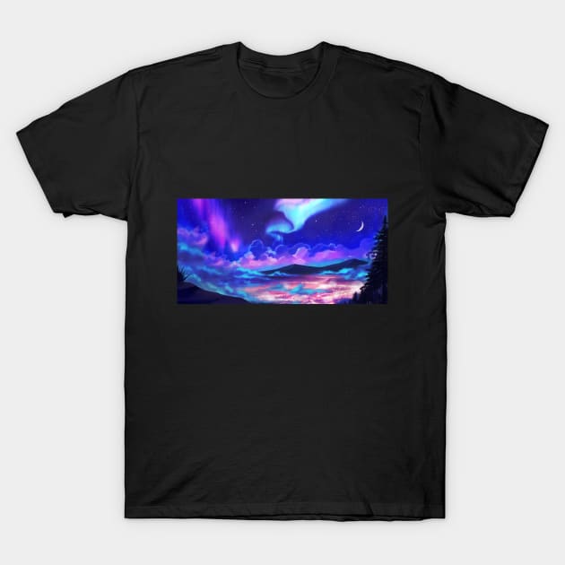 Aurora City T-Shirt by KucingKecil